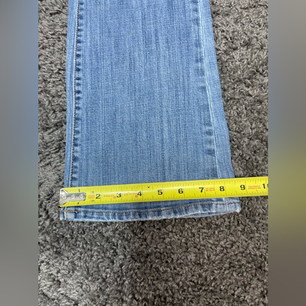 Old navy the sweetheart short stretch denim mid rise bootcut blue jeans size 10 - Picture 10 of 14